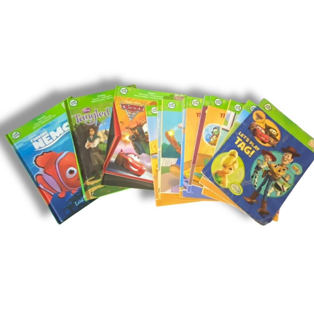 14 Leap Frog Tag Books - Paperbooks & Hardcovers Disney Pixar Learning School - Picture 1 of 5